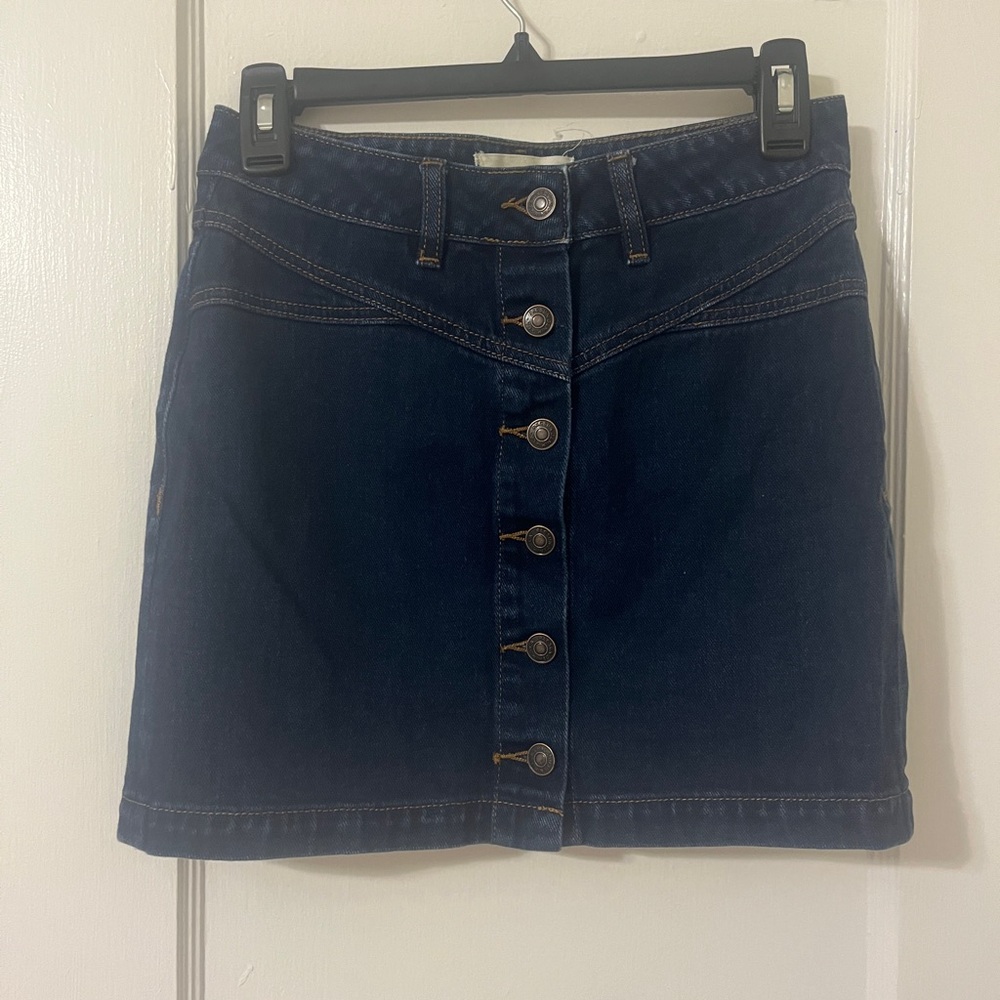 PacSun Blue A-Line Mini Skirt Casual